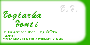 boglarka honti business card